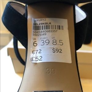 Top Shop Black Velvet heals size 39